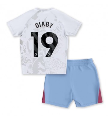 Aston Villa Moussa Diaby #19 Koszulka Wyjazdowych Dziecięca 2023-24 Krótki Rękaw (+ Krótkie spodenki)